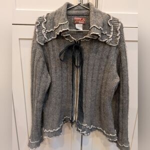 April Cornell zippered cardigan